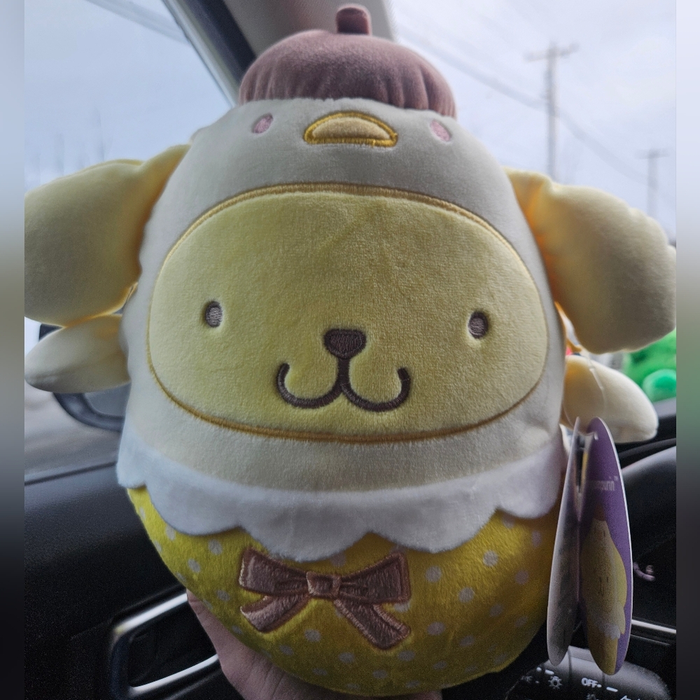 NWT Pompompurin Hello Kitty in Pastel Easter 🐣 Chick Spring 8" Squishmallow